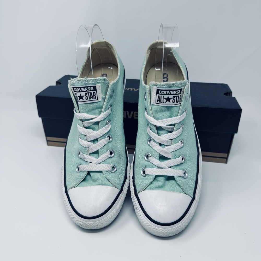 Converse Chuck Taylor All Star Ox Low Womens 9 Beach Glass Canvas Sneakers Box